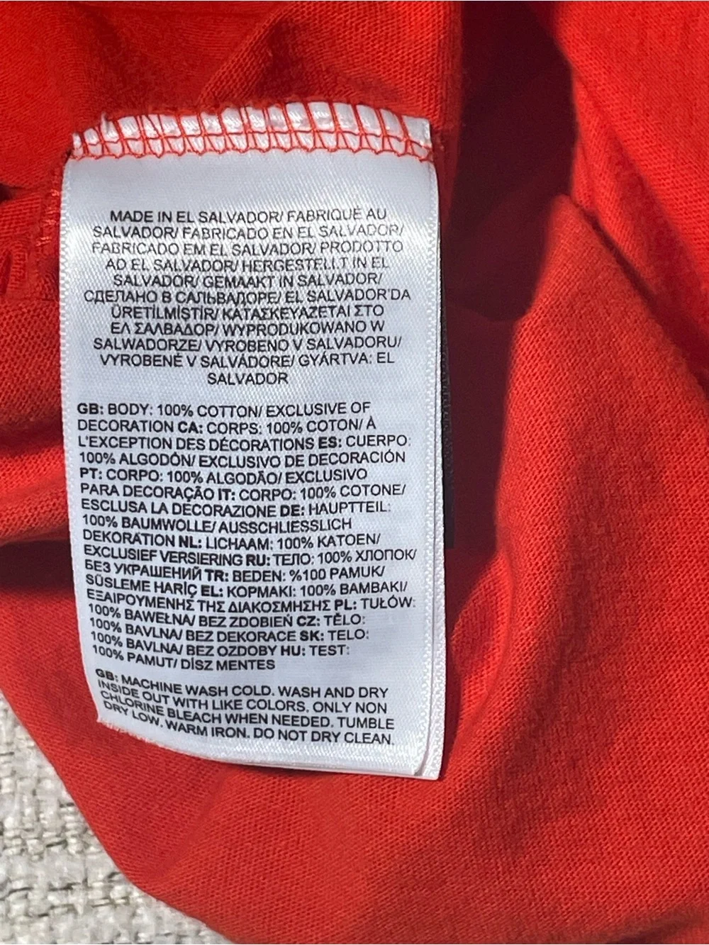 The North Face Circular Design Long Sleeve T-Shirt Men XXL Red Graphic Tee⁠